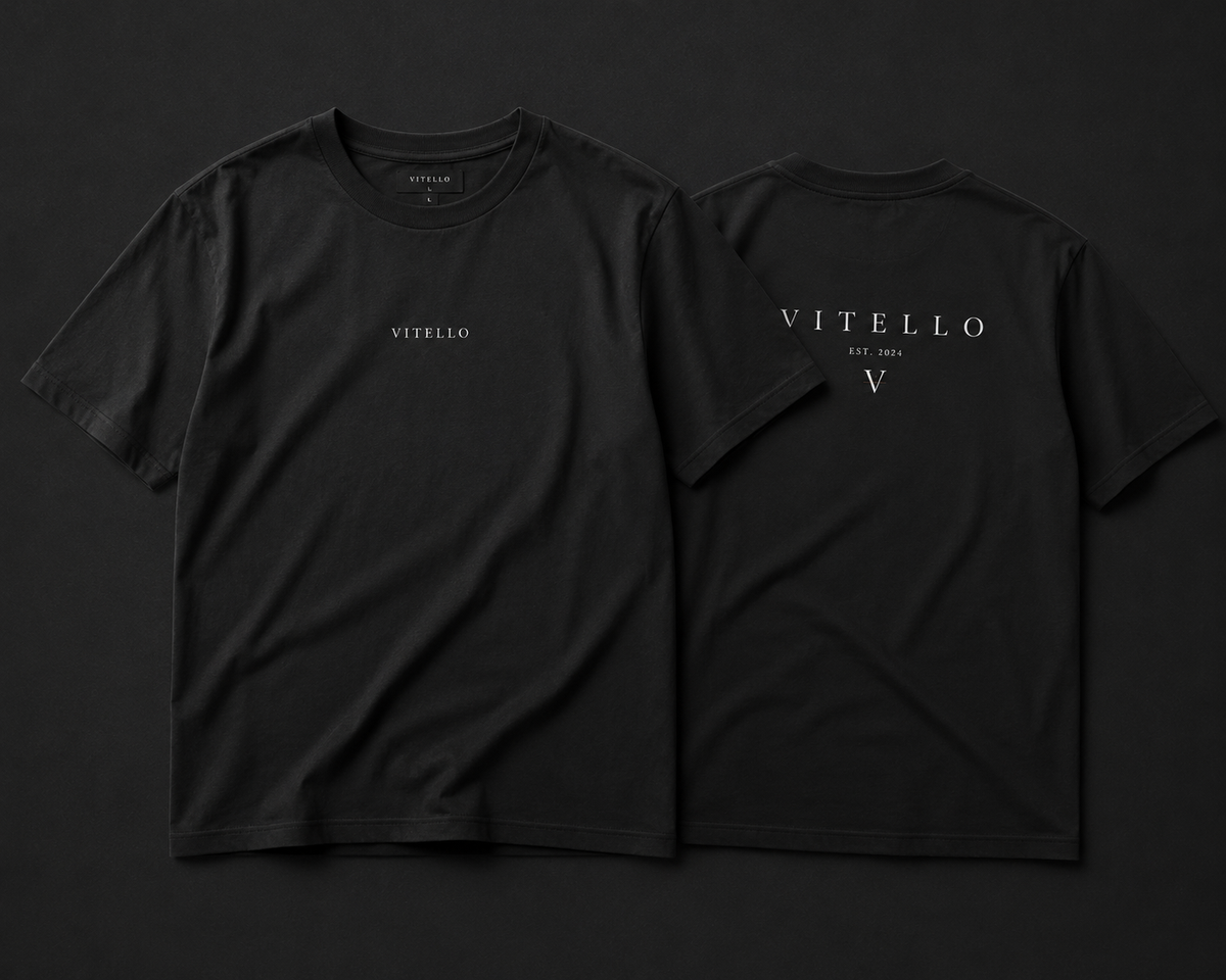 Black Vitello Tee