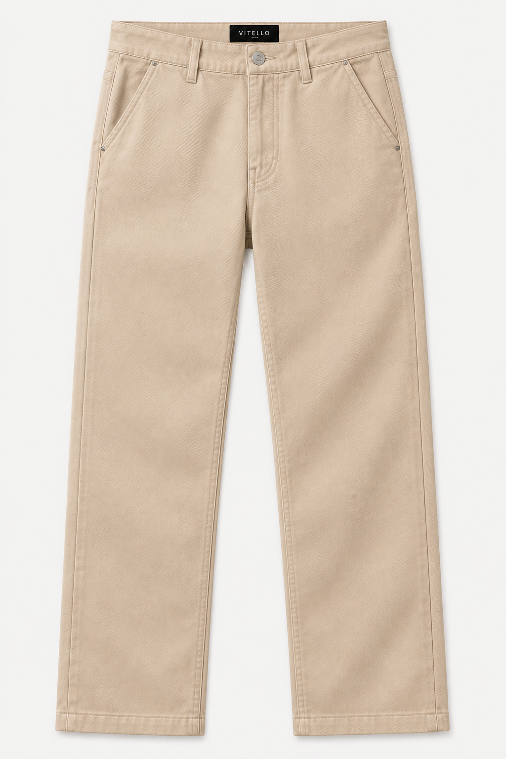 Formal Beige Vitello long Legs Pants