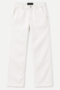 Formal White Vitello long Legs Pants