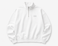 Classic White quarter zip