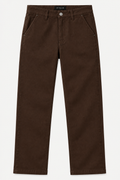Formal Brown Vitello long Legs Pants