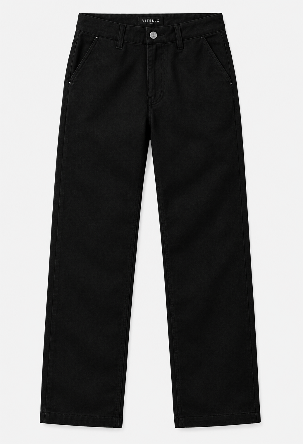 Formal Black Vitello long Legs Pants
